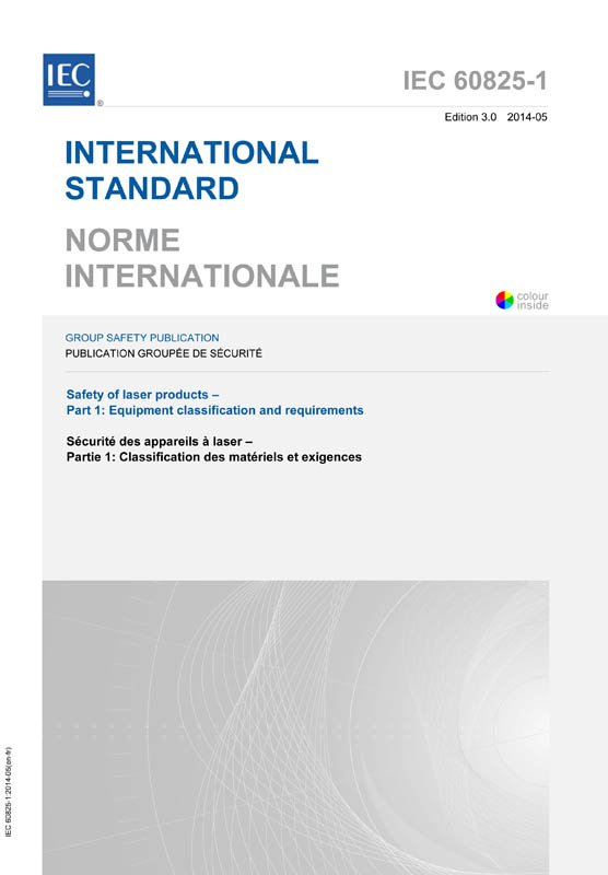 Cover IEC 60825-1:2014